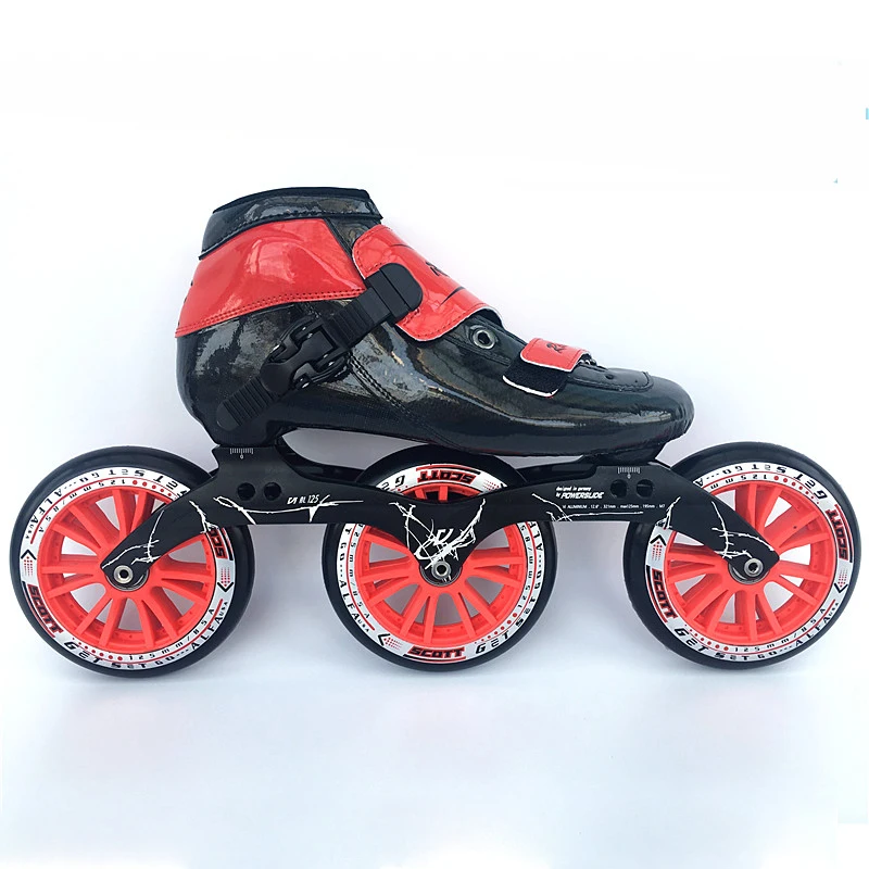 100 original RASHA SKATE inline speed skating skate shoes with 3x125mm