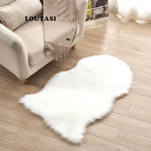 Loutsi пушистый необычный коврик для гостиной искусственный мех ковер для детской комнаты длинные плюшевые ковры для спальни ворсистая зона ковер домашний декор