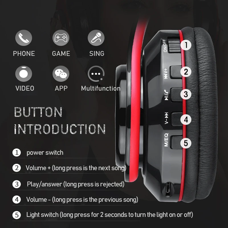 YUNAO B39 Bluetooth наушники беспроводные + проводные ПК игровая гарнитура супер бас с