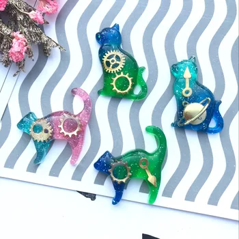 

10pcs/lot Flat back resin kitten kawaii resin cabochons Jewelry DIY accessories new arrival