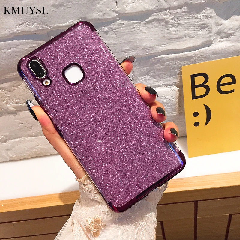 

Plating Silicone Phone Case For Huawei P Smart Y9 Y5 Y7 Y6 Prime 2018 On Honor 10 9 8X 7A 7C P20 Pro Lite Soft TPU Glitter Cover