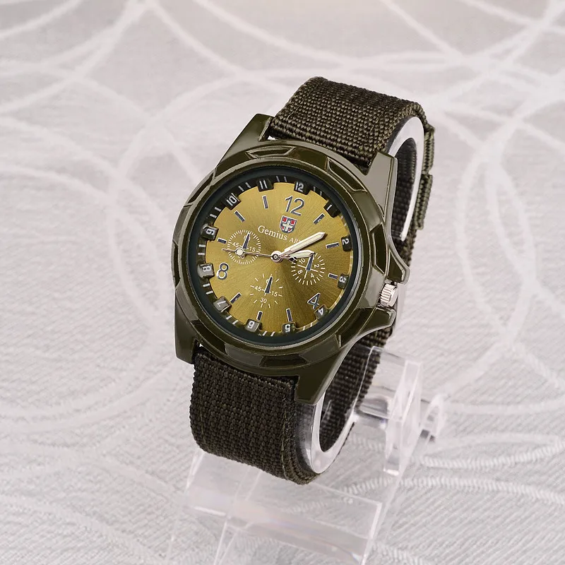 Men Army Watch Military Male Quartz Watches Fabric Canvas Strap Casual Cool Men's Sport Round Dial Relojes Hot Sale Wristwatch