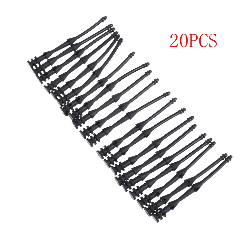 20Pcs 65mm 나사 핀 리벳 고무 PC 팬 소음 흡수 팬 방진 마운트 실리콘 나사 소음 감소 장비