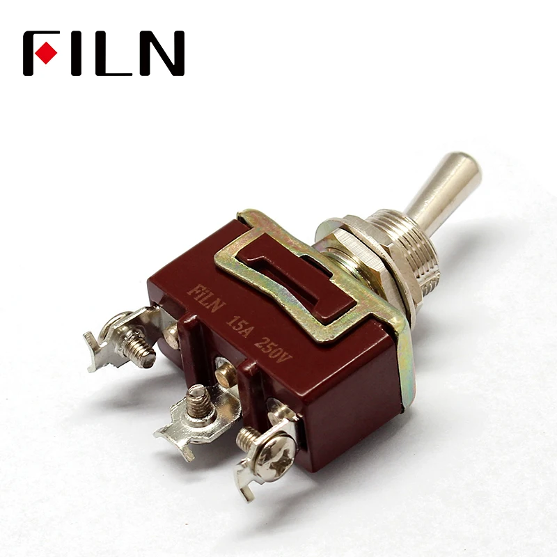 Silver Contacts high quality 3 screw  toggle switch,ON ON, ON OFF ON,  15A 250V (4)