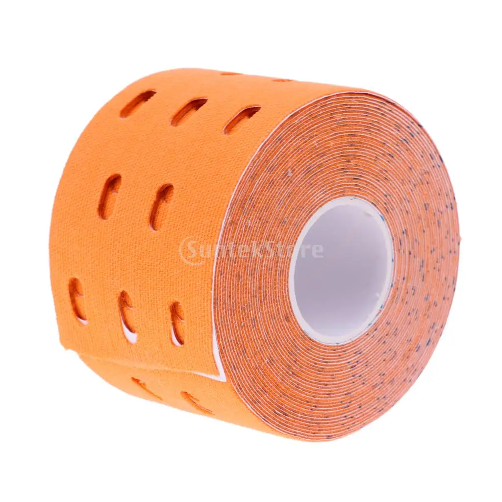 One Roll 5cm x 5m   Tape Cotton Elastic Adhesive Muscle Tape Sports Tape Shoulder Knee Back Bandage Injury Support