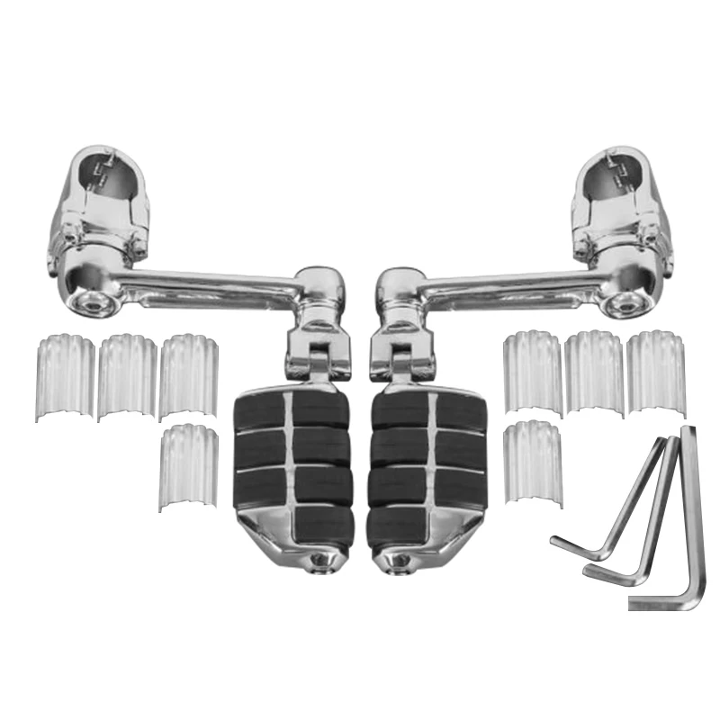 Motorcycle Adjustable Aluminum Front Pegs FootPegs Footrest For Honda