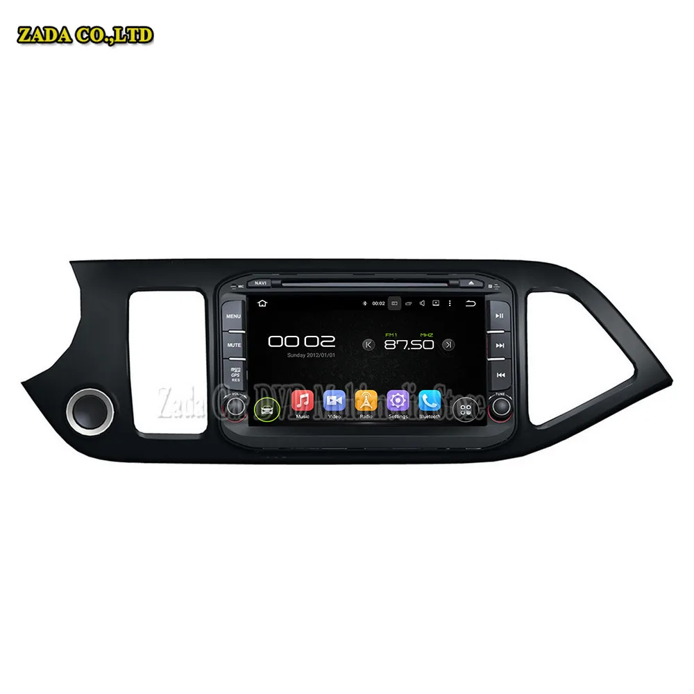 NaviTopia 8inch Car DVD Quad Core Android 8.1 Radio GPS For KIA Morning/Picanto 2014 Bluetooth Support Mirror link 16GB | Автомобили и