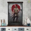 Wall Art Decor Posters and Prints Scroll Canvas Painting with Frame Japan Samurai Modern Art  Home Decor for Living Room ► Photo 2/6