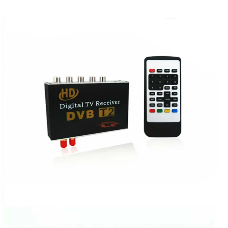 

High Speed Car DVB-T2 box car Digital Tv Tuner Receiver MPEG2 MPEG4 MPEG-4 with Dual Tuner Car mobile digital DVB T2 Receiver