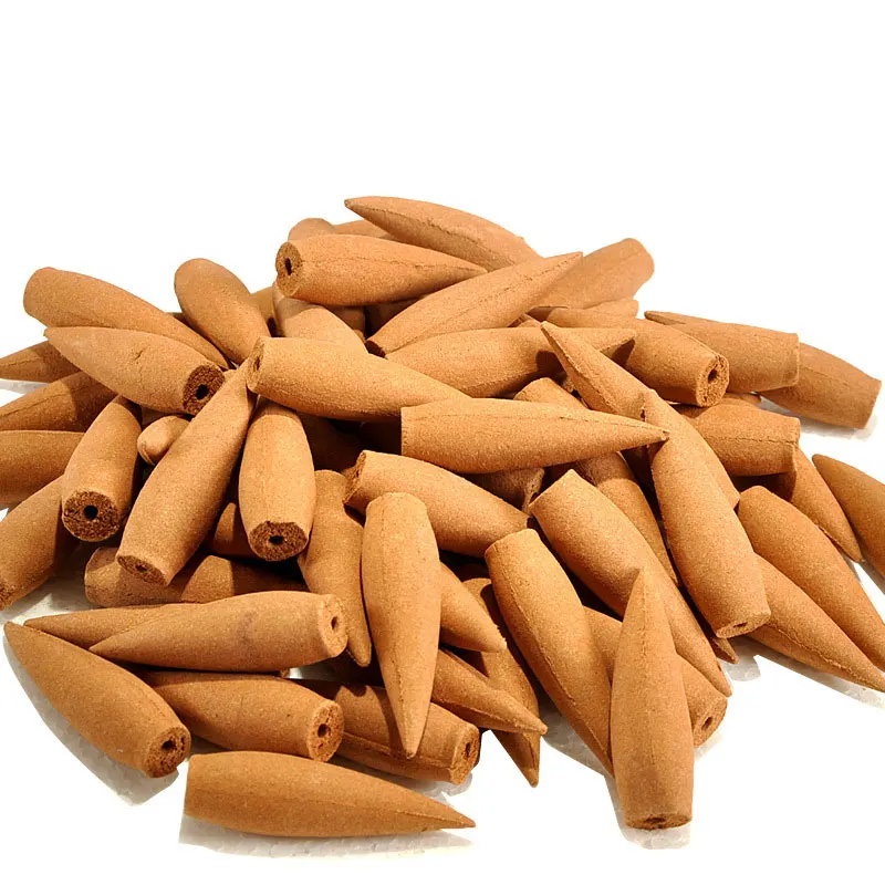 

Big Size Backflow Incense Natural Indian Incense Burn for 30min Sandalwood Incense Cones Aroma Soothe The Nerves Incense C