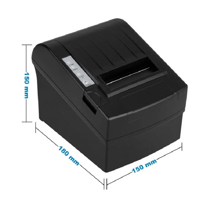 Wired 80mm USB thermal receipt printer with auto cutter 300mm/s print