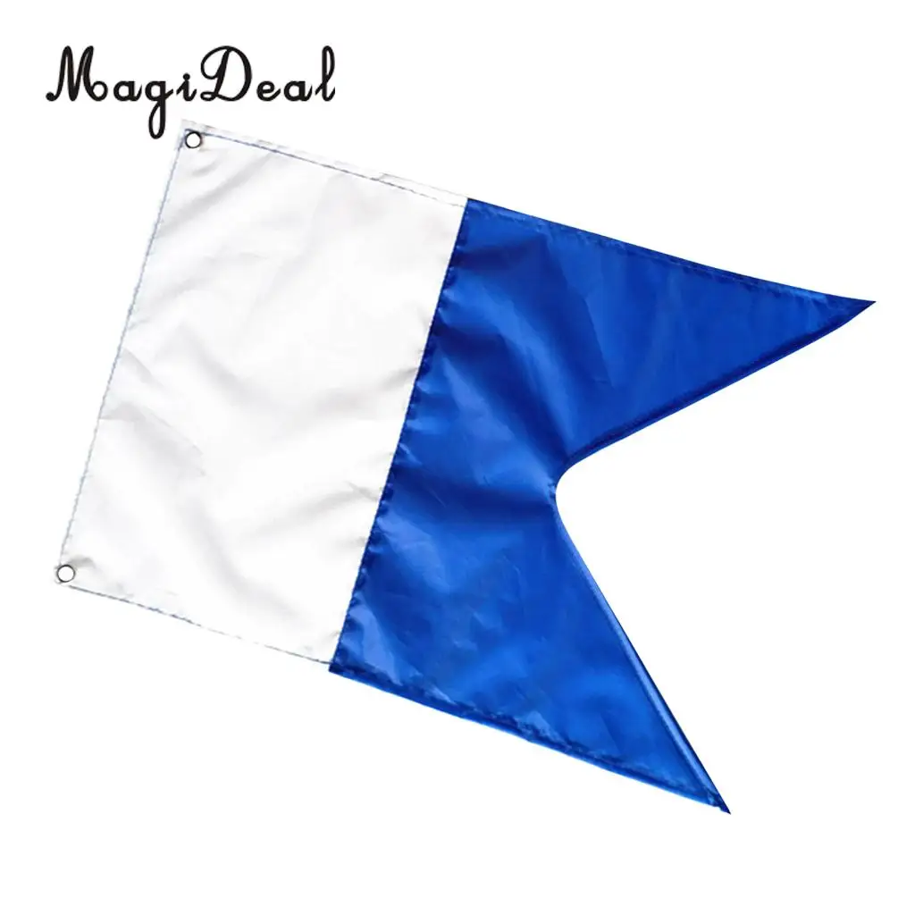 MagiDeal Lightweight 50x35cm Scuba Diving Dive Boat Alpha Flag National Banner International Sign for Window House Flagpole Acce