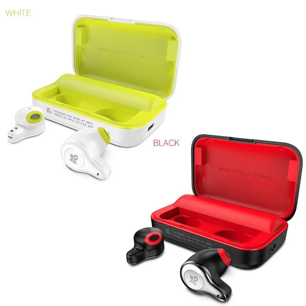 

Mifo O2 Magic Wave Wireless Bluetooth Headset Dual In-ear TWS Mini Sport Running IPX5 Waterproof Earphones Charging Box Mifo O2