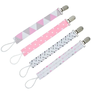 

4Pcs Baby Pacifier Dummy Clip Nipple Holder Kids Pacifier Clips Soother Holder