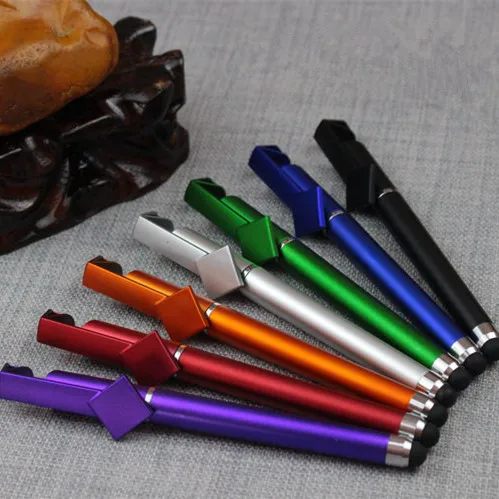 

2Pcs/lot New listing, 3 in 1, Gel Ink pen, you can write, multi-function pen, touch pen, you can make mobile phone bracket