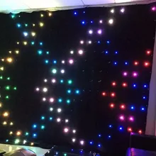 P18 2 м x 3 м Горячая Светодиодная завеса для зрелищных мероприятий ткань для проекции светодиодного видео в отличных световых эффектах led vision винт с 30 различных программ