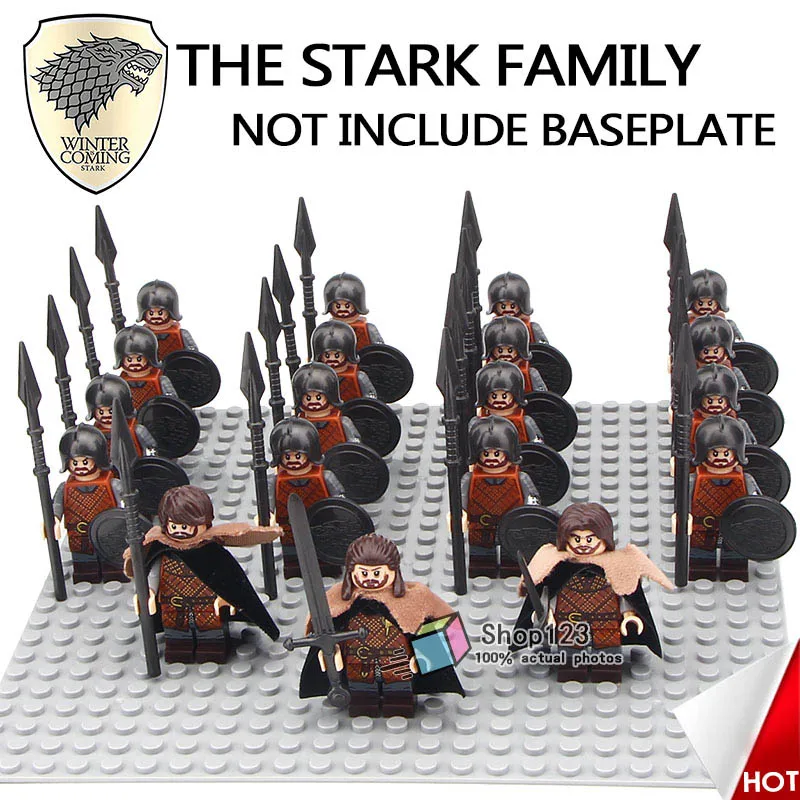 

One Set Army Troops With Weapons Game of Thrones Building Blocks Bricks Action Christmas Toys