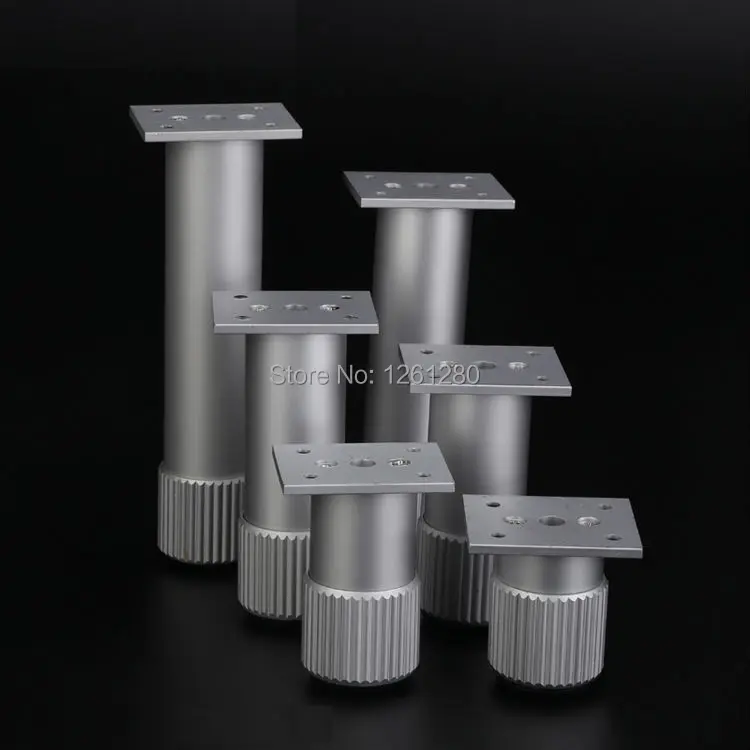 شحن مجاني 12 سنتيمتر الألومنيوم قوس السرير تلفزيون مجلس الوزراء طاولة القهوة أريكة الأثاث المناسب القدم دعم الساق الأجهزة خزانة ديي