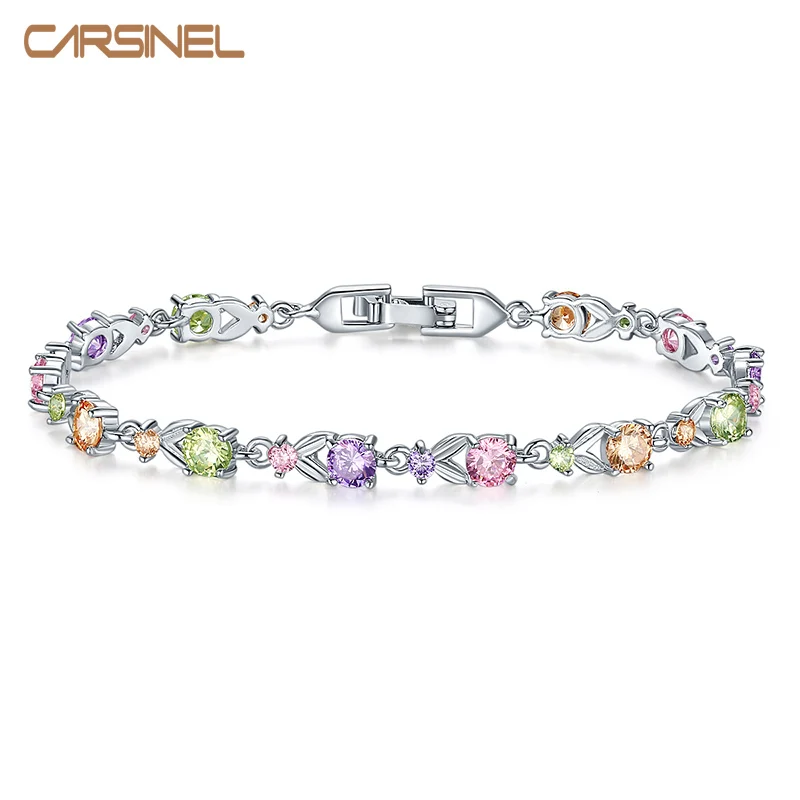 CARSINEL брендовые модные бриллиантовые очаровательные браслеты и для женщин