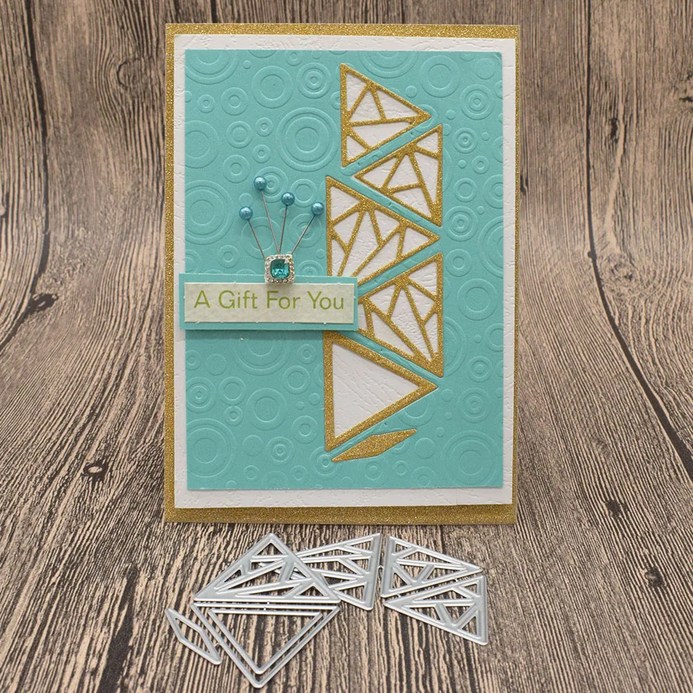 

Triangle Frame Metal Cutting Dies Dies For Card Making Album Scrapbooking Decoration Paper Embossing Folders