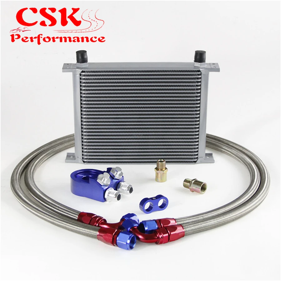 Best Price Universal 28 Row 10AN Oil Cooler + M20*1.5 & 3/4*16 UNF Filter Adapter Hose Kit Best Price Universal 28 Row 10AN Oil Cooler + M20*1.5 & 3/4*16 UNF Filter Adapter Hose Kit