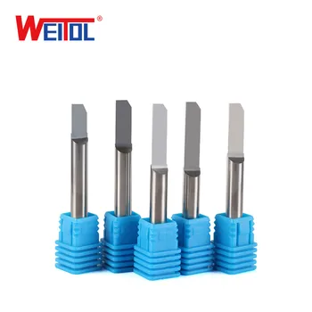 

WeiTol 10pcs N6mm Half Straight Bit Milling Cutter Router Bit for PVC