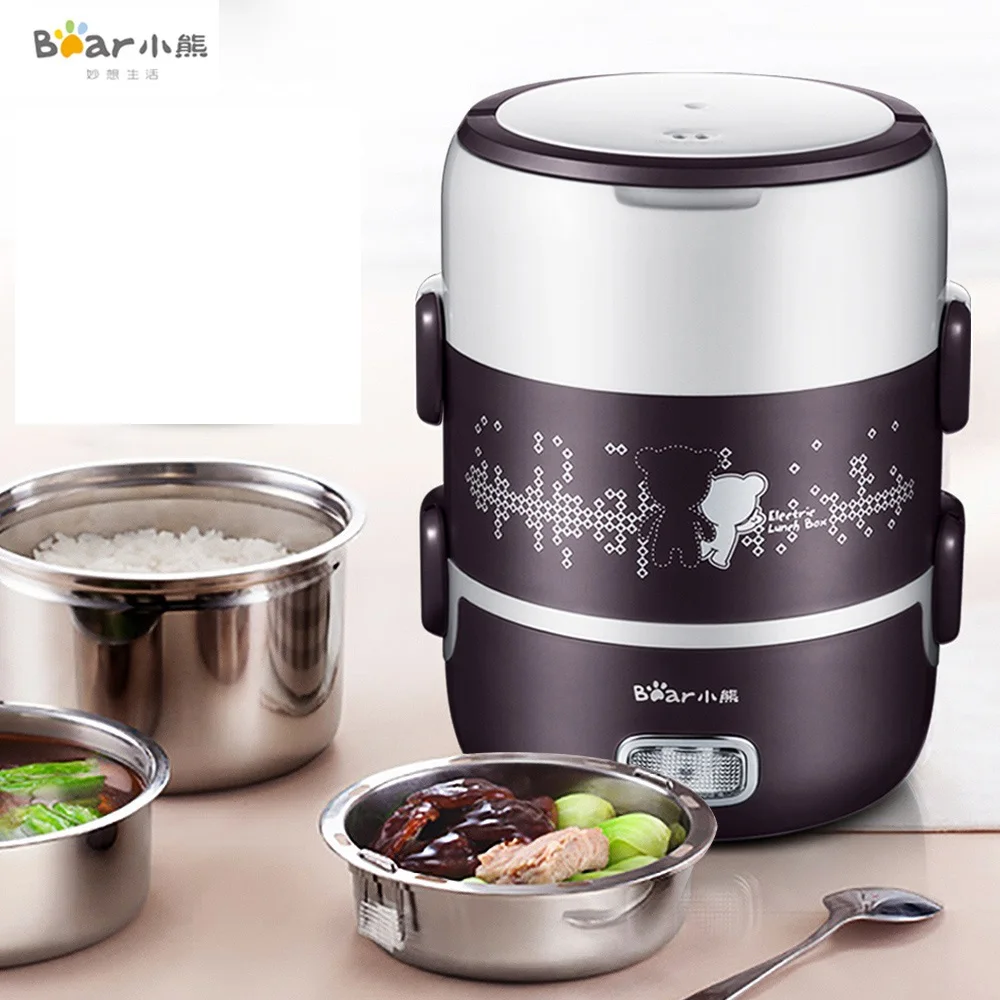 220V Multifunctional Portable 2L Electric Rice Cooker Stainless Steel