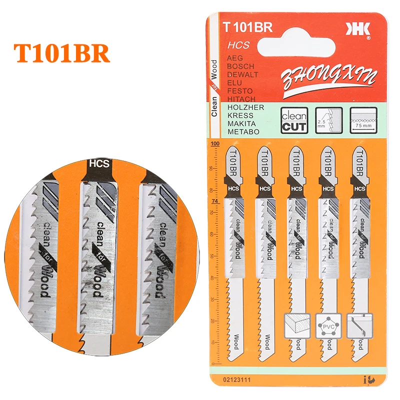 

5Pcs/set PVC Fibreboard Reciprocating Saw Blade Power Tools High Carbon Steel Wood Clean Cutter Cutting Tools Cheap Price