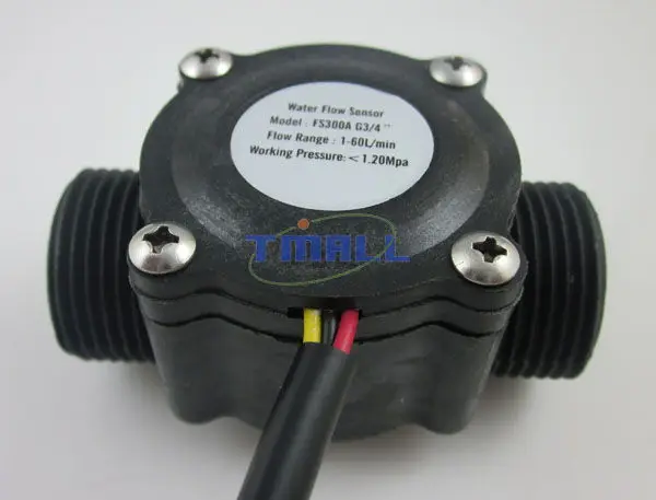 

1PC NEW G3/4" Water Flow Hall Sensor Switch Flow Meter Flowmeter Counter DC 5V-24V