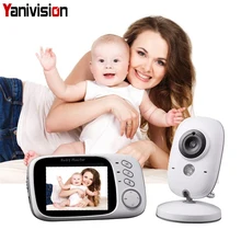3,2 дюймов Беспроводная радионяня видео цветная детская няня, безопасность Камера Баба электронный мониторинг температуры ночного видения VB603