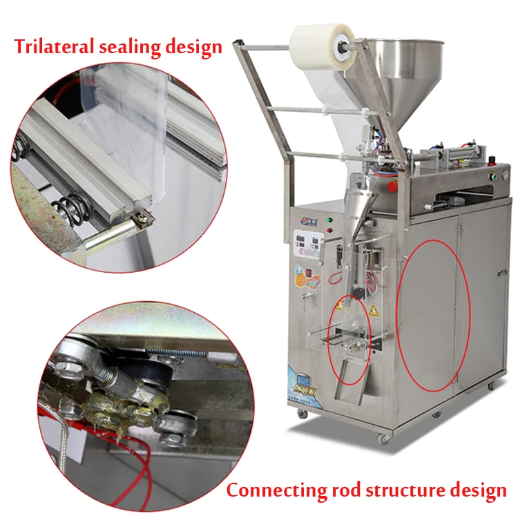 Автоматическая машина для упаковки жидкостей, машина для запайки приправ для соуса, разливочная машина для жидкого меда, вина, Чили, масла 220 В/110 В