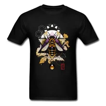 Camiseta con estampado de música de Rock, abeja de miel para hombres, camiseta de novedad en 3D, camisetas increibles personalizadas, camisetas creadoras bonitas para hombres