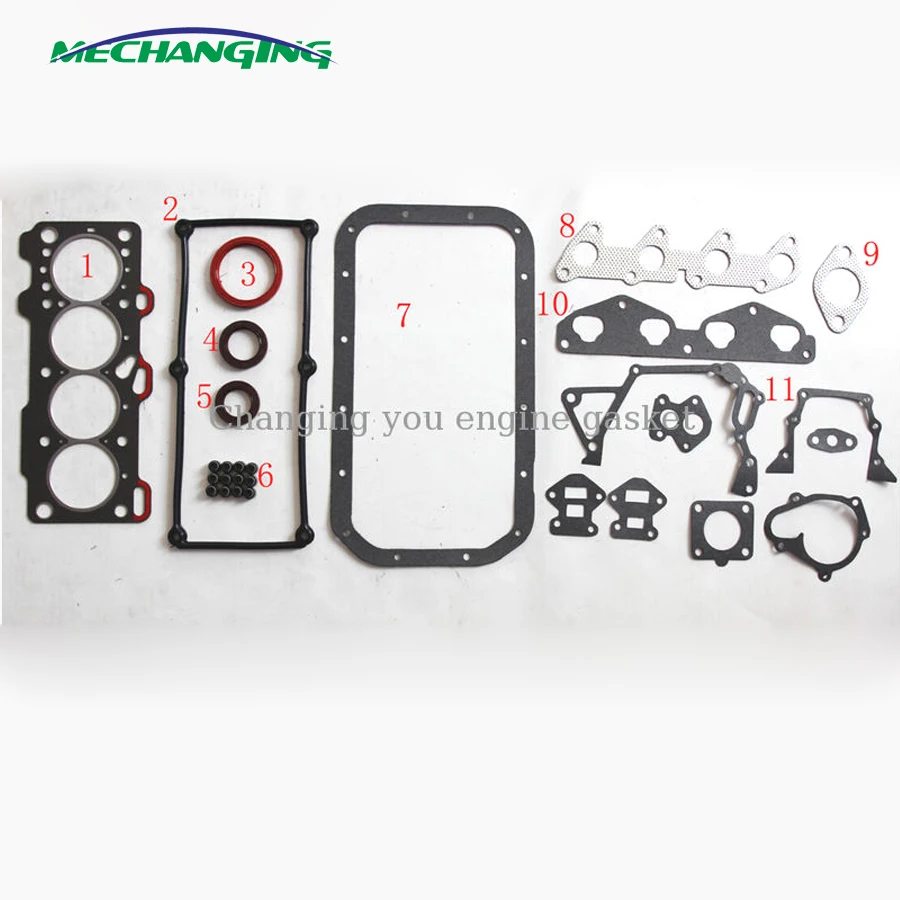 

For HYUNDAI ATOS SANTRO 12V G4HC Engine Rebuilding Kits Automotive Spare Parts Overhaul Package Engine Seal Gasket 20910-02C00