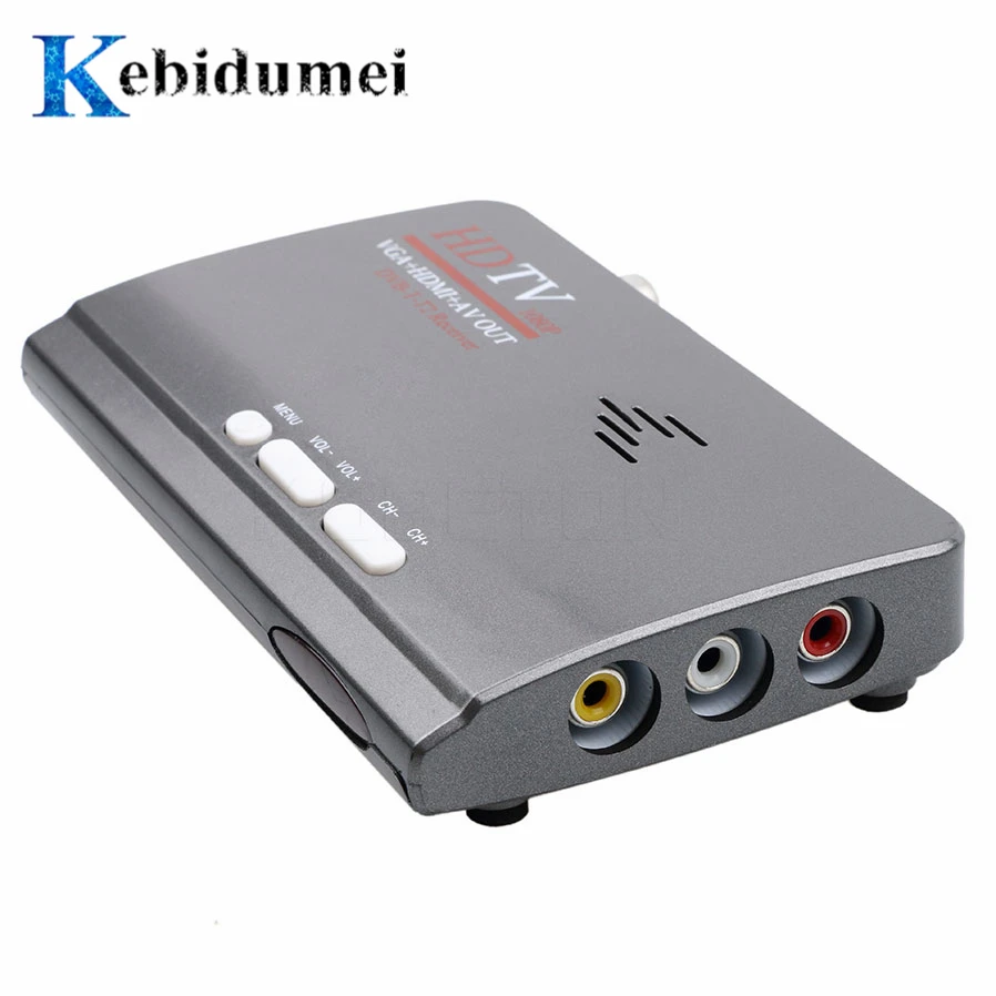 Kebidumei 1080P DVB-T/DVB-T2 ТВ тюнер приемник DVB T/T2 ТВ коробка VGA AV CVBS, HDMI Цифровой HD спутниковый ресивер с дистанционным управлением