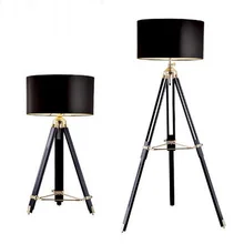 Лофт RH Творческий торшер ретро-ткань телескопическая Регулируемый напольный огни Гостиная изучения света