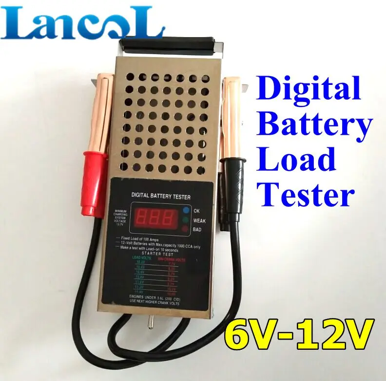 Prix pour LANCOL Auto Outils Numérique Testeur De Charge De Batterie 6 V et 12 V Précis 125AMP Batterie De Voiture Testeur Prix pour LANCOL Auto Outils Numérique Testeur De Charge De Batterie 6 V et 12 V Précis 125AMP Batterie De Voiture Testeur