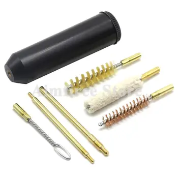 

Hunting Pistols cal.38/357/9mm Cleaning Brush Kit Gun Rod Brush Professional Gun Cleaning Tools 7pcs/set