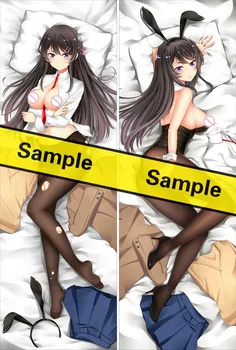 

MMF Original Rascal Does Not Dream of Bunny Girl Senpai (Seishun Buta Yaro sexy Mai Sakurajima body pillow case cover Dakimakura