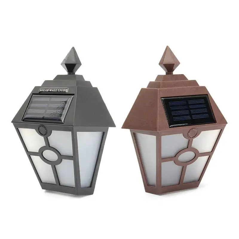 White Light Solar Powered Mount LED Solar Light Outdoor Lighting Garden Path Landscape Fence Yard Wall