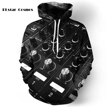 

PLstar Cosmos 2018 Design Hip Hop Dj Audio Mixer Editor Men's 3D Print Hoodies Sweatshirts Hoodies Hooded Coolcoat 5XL