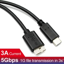 0,2 м 1 м USB3.1 type-C к USB 3,0 Micro B 10 pin кабель 5 Гбит/с разъем для передачи данных адаптер для жесткого диска смартфон ПК OTG C тип телефона