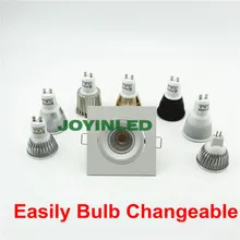 4 шт./лот 3 Вт 5 Вт квадратный белый корпус Затемнения cob светодиодные потолочные светильники