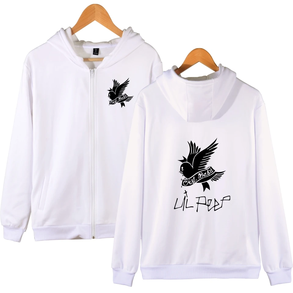 

Lil Peep Autumn Hoodies Sweatshirt Men/Women Cool Zipper Flying Bird Printing Tracksuit Spring Streetwear Hoodies Lil Peep