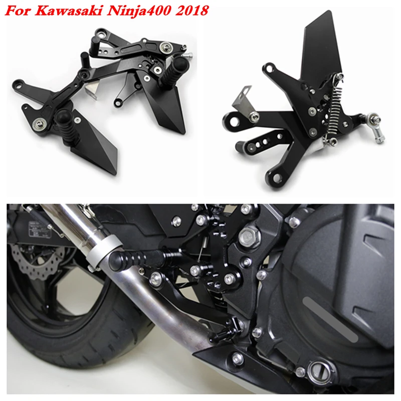 Для Kawasaki Ninja400 задний Набор Rearset подножки для ног высокое качество ЧПУ Алюминиевый сплав ниндзя 400 педаль