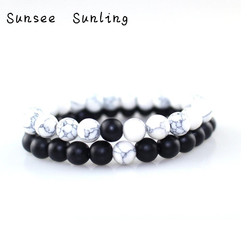 Pulsera De Pareja Femenina Pulsera De Piedra Natural Yin Y Y Pulsera De Pareja Femenina Pulsera De Piedra Natural Yin Y Y