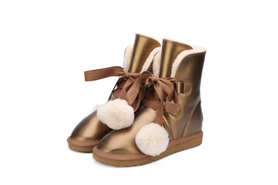 MBR FORCE/высококачественные австралийские классические модные зимние сапоги из натуральной кожи; женская теплая зимняя водонепроницаемая обувь для женщин