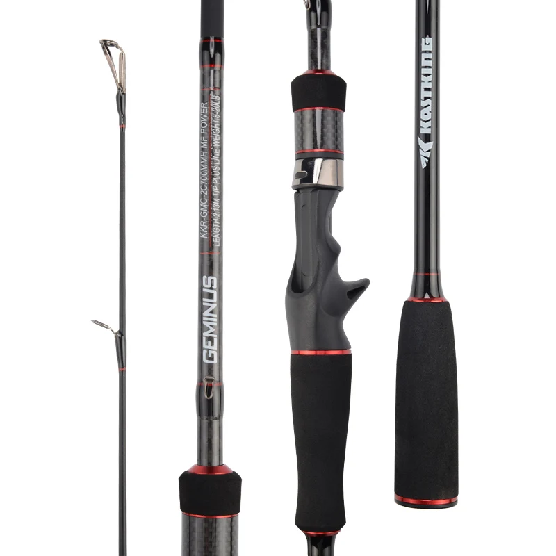 

KastKing Geminus Ultralight Carbon Fishing Casting Spinning Rod with Ceramic Guide Rings UL/L/ML//M/MH Action Travel Fishing Rod