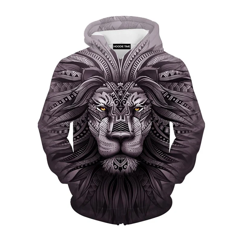 Толстовка с капюшоном Cloudstyle осенняя тонкая принтом льва|lion hoodie|fashion hoodiehoodie fashion |