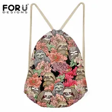 FORUDESIGNS/Ежедневный рюкзак для девочек и мальчиков, модный мешочек с кулиской, Женская дорожная сумка для хранения обуви