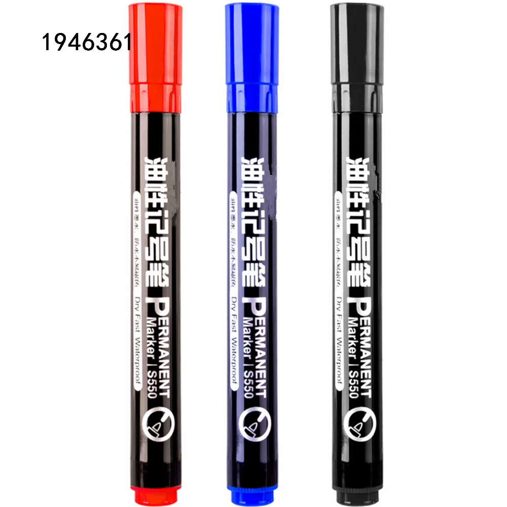 S550 Waterproof Permanent office Art Marker Pens Student school stationery Black blue red permanent marker pen permanent marker markers pen permanent markers art marker pen art markers marker pens